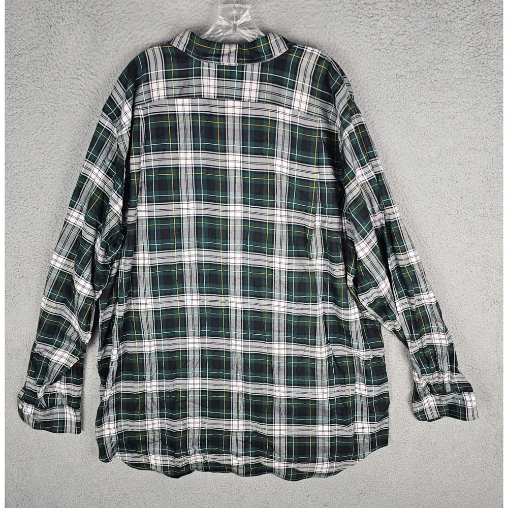 Polo Ralph Lauren Button Down Men 2XLT Green Plaid Long Sleeve Pony Logo Shirt